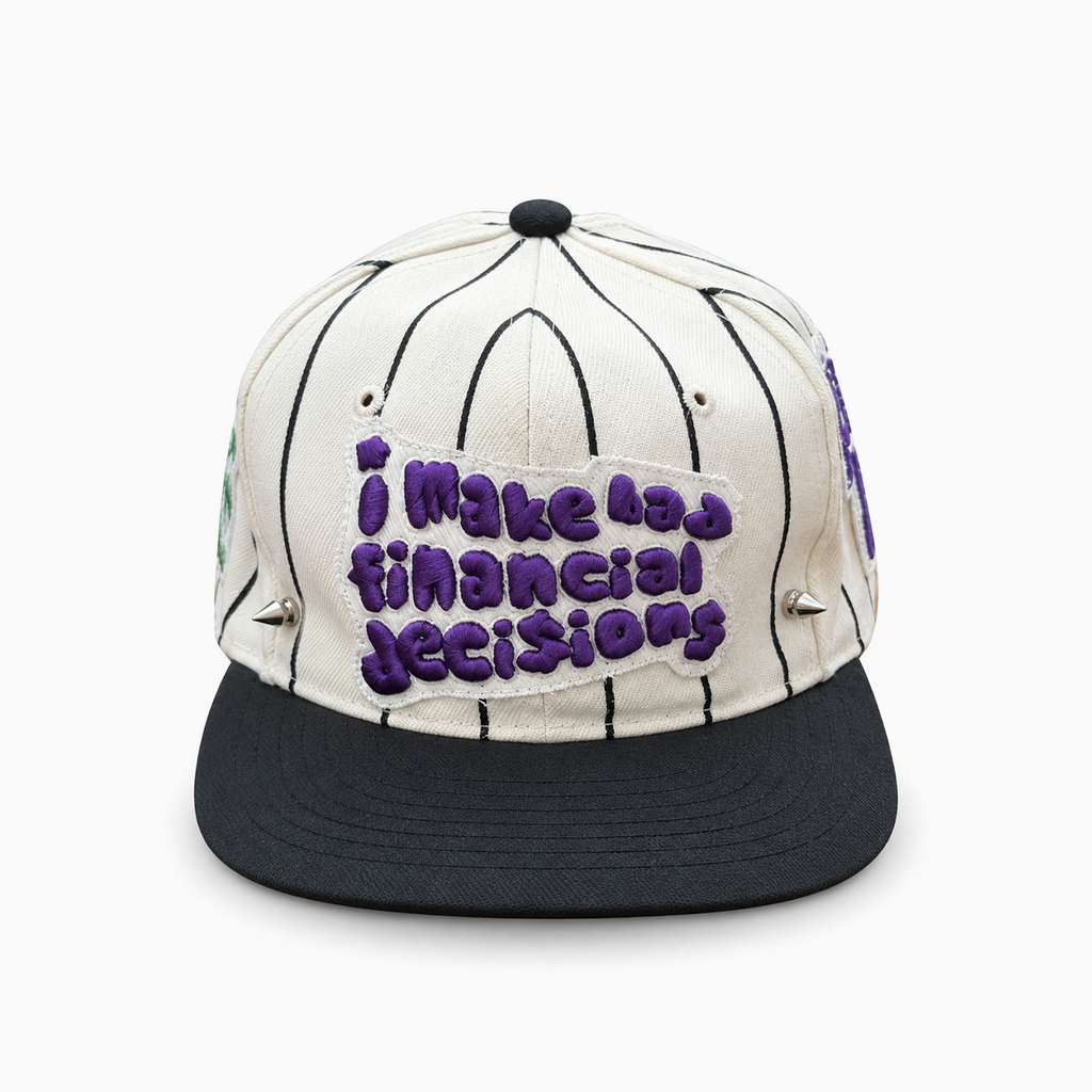 Project Bones Bad Financial Decisions Pin Stripe Hat